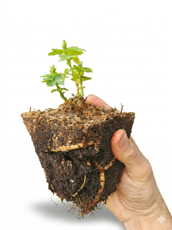 plants de houblon en motte
