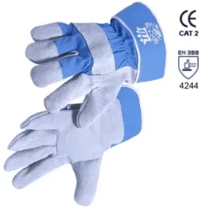 Photo gants en cuire et toile
